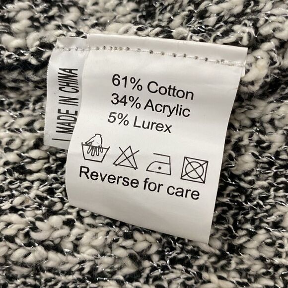 Belldini Large Black Combo Open-Front Belted
Duster Cardigan Boucle Knit Size M - Picture 13 of 14